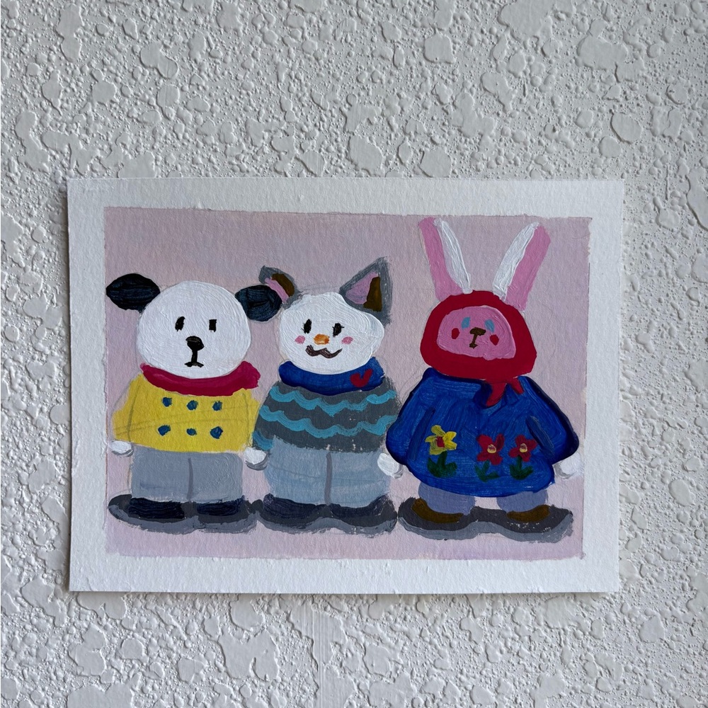 Charming Animal Trio Art